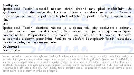 3M Spofaplast 164 Textilní elastic.náplast 1mx8cm