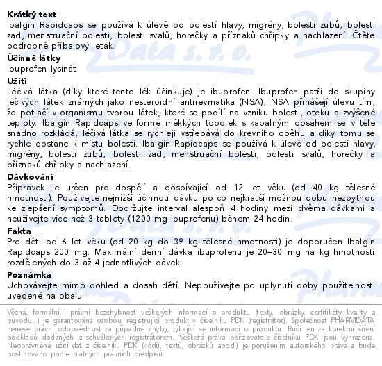 Ibalgin Rapidcaps 400mg 30 tobolek