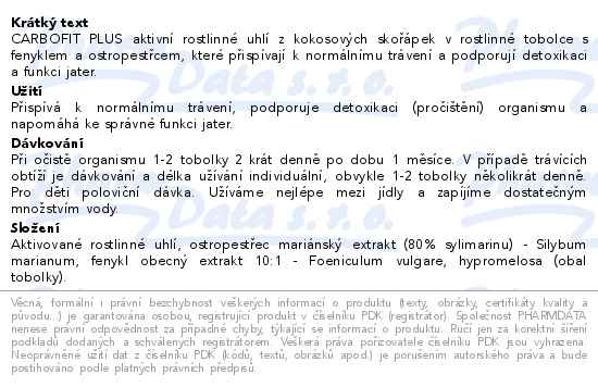 Carbofit Plus 60 tobolek