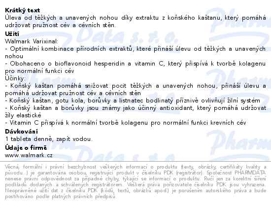 Walmark Varixinal 60 tablet