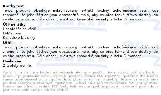 Edenpharma Lichořeřišnice větší akut forte tbl.20