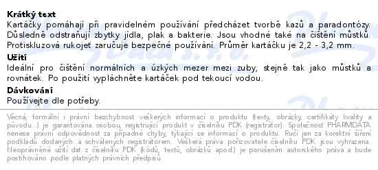 LIVSANE Mezizubní kartáčky kuželovité jemné 6ks