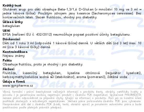 Apotex Gluknek sirup pro dti 150ml