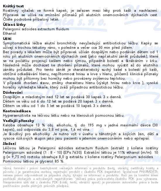 Kaloba perorální kapky 20ml