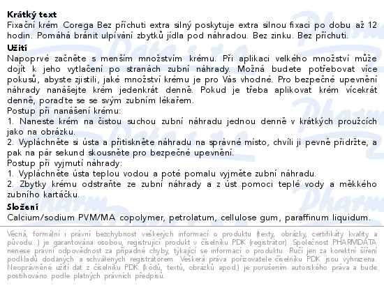 Corega bez příchuti Extra silný 40g