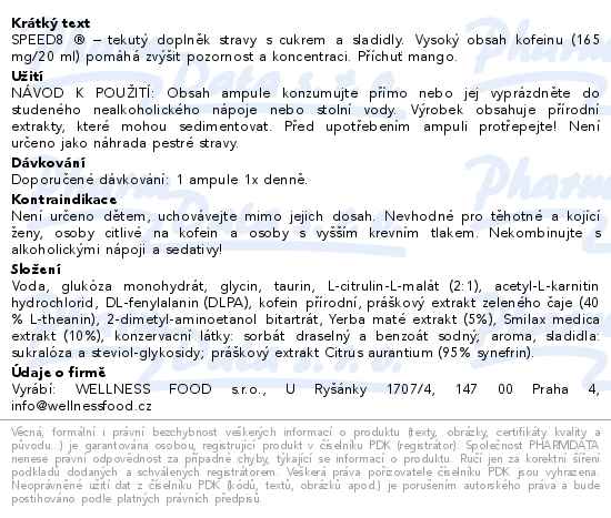 SPEED8 Mango 10 ampulí